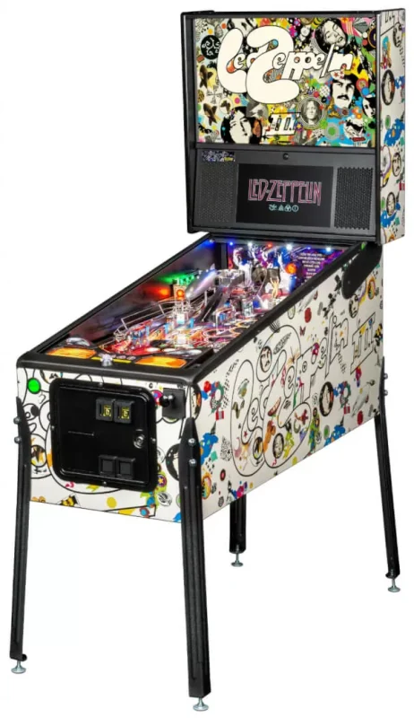 Led Zeppelin Pro Pinball Machine for sale in Europe