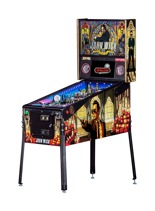 JohnWick-LE-Cabinet-LF John Wick Limited Edition Pinball Machine for sale in Europe