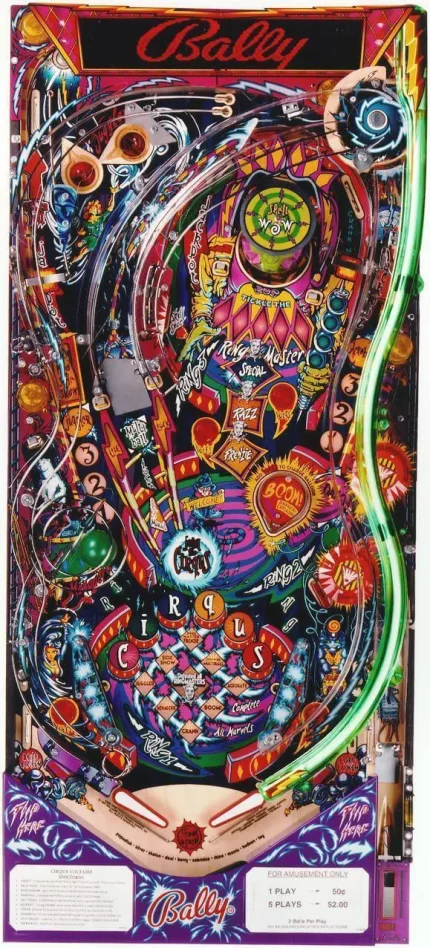 Cirqus Voltaire Pinball Machine for sale in Europe