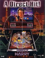 Dirty Harry pinball machine for sale in Europe