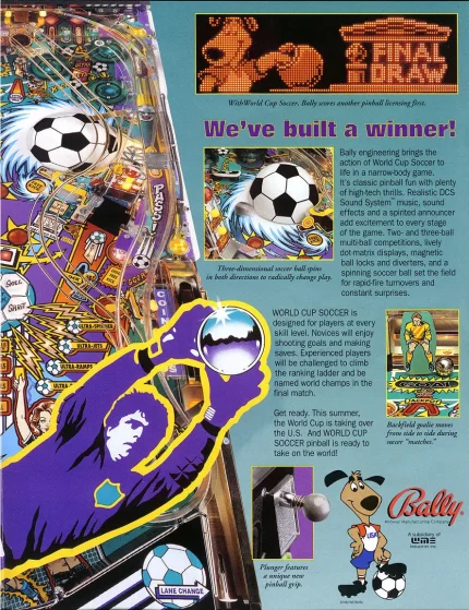 World Cup Soccer pinball machine for sale in Europe